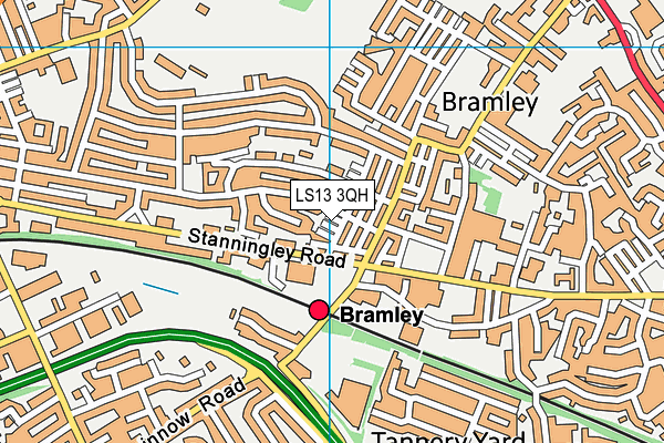 LS13 3QH map - OS VectorMap District (Ordnance Survey)