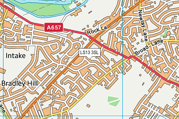 LS13 3SL map - OS VectorMap District (Ordnance Survey)