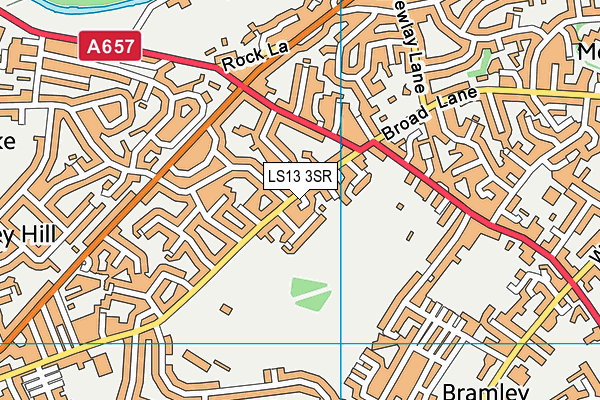 LS13 3SR map - OS VectorMap District (Ordnance Survey)
