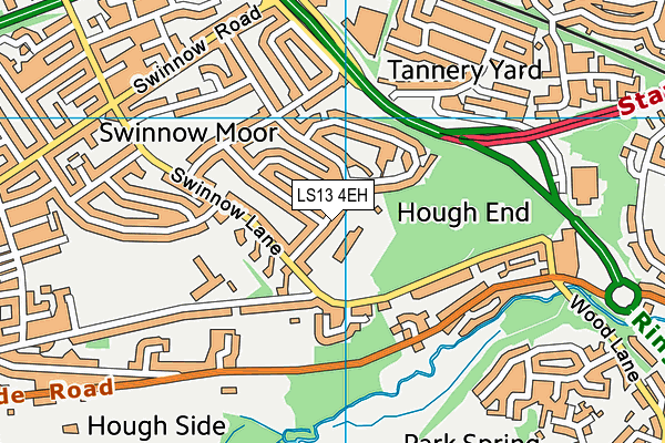 LS13 4EH map - OS VectorMap District (Ordnance Survey)