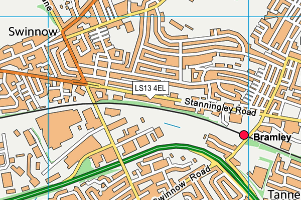LS13 4EL map - OS VectorMap District (Ordnance Survey)