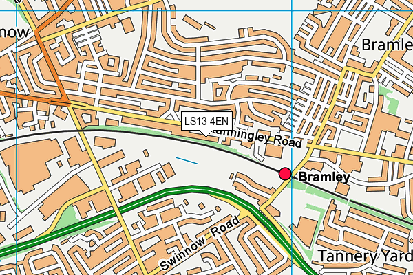 LS13 4EN map - OS VectorMap District (Ordnance Survey)