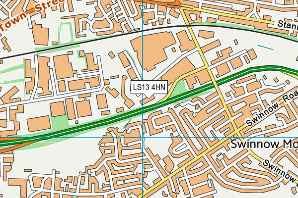 LS13 4HN map - OS VectorMap District (Ordnance Survey)