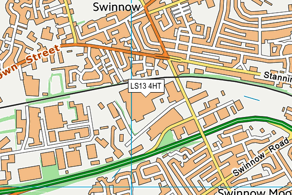 LS13 4HT map - OS VectorMap District (Ordnance Survey)