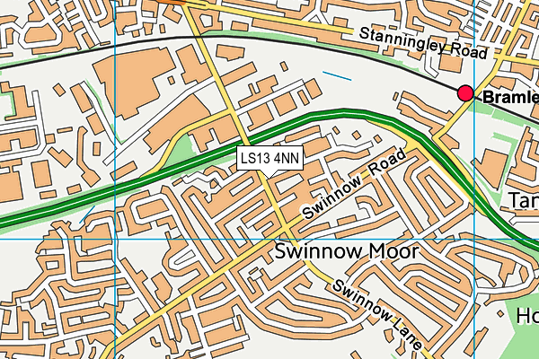 LS13 4NN map - OS VectorMap District (Ordnance Survey)