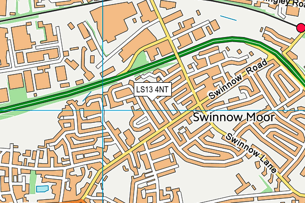 LS13 4NT map - OS VectorMap District (Ordnance Survey)