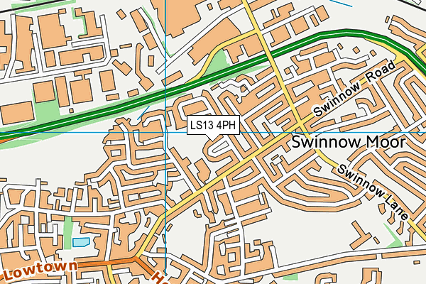 LS13 4PH map - OS VectorMap District (Ordnance Survey)