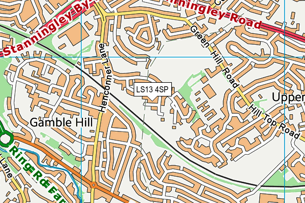 LS13 4SP map - OS VectorMap District (Ordnance Survey)