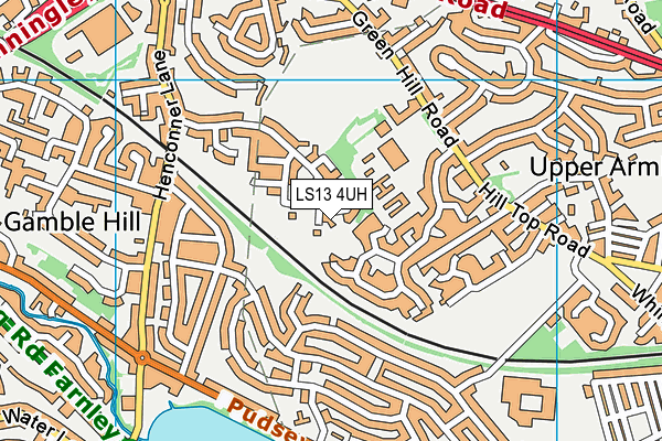 LS13 4UH map - OS VectorMap District (Ordnance Survey)