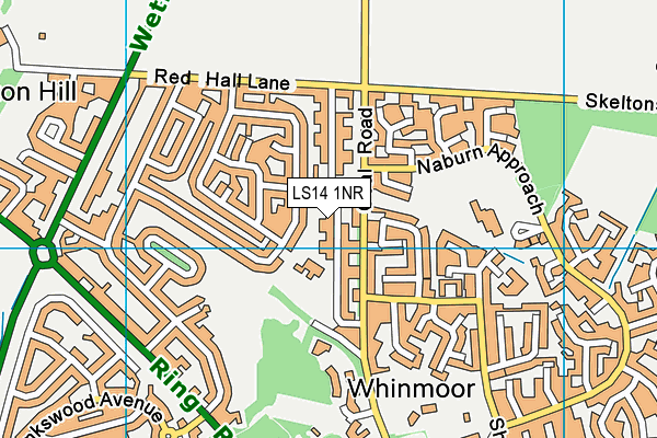 LS14 1NR map - OS VectorMap District (Ordnance Survey)