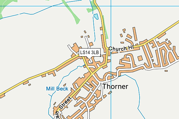 LS14 3LB map - OS VectorMap District (Ordnance Survey)