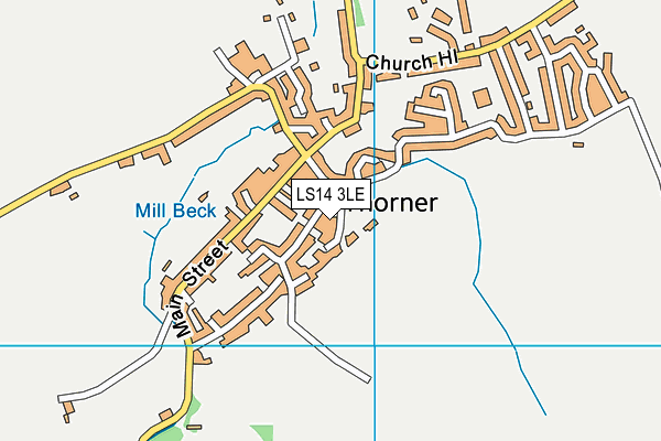 LS14 3LE map - OS VectorMap District (Ordnance Survey)