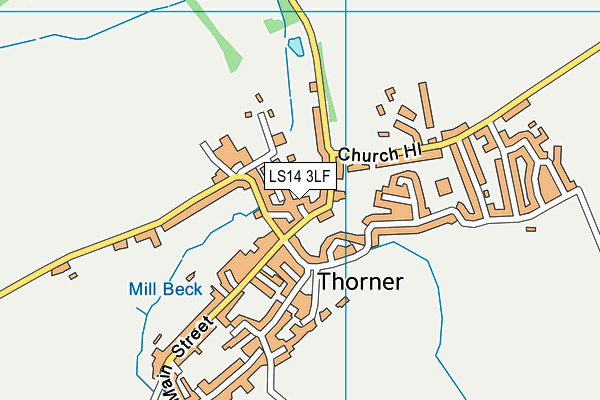 LS14 3LF map - OS VectorMap District (Ordnance Survey)