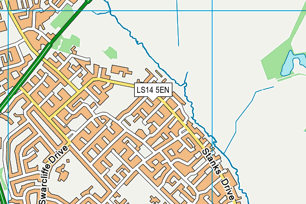 LS14 5EN map - OS VectorMap District (Ordnance Survey)