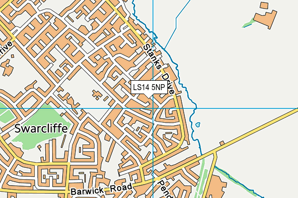 LS14 5NP map - OS VectorMap District (Ordnance Survey)