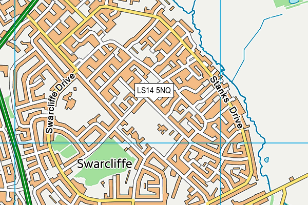 LS14 5NQ map - OS VectorMap District (Ordnance Survey)