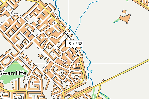 LS14 5NS map - OS VectorMap District (Ordnance Survey)