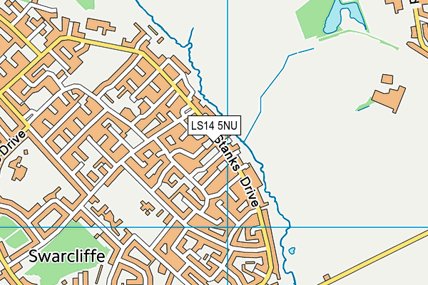 LS14 5NU map - OS VectorMap District (Ordnance Survey)