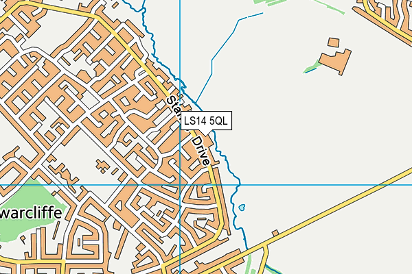 LS14 5QL map - OS VectorMap District (Ordnance Survey)