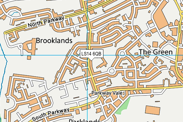 Beechwood Primary School map (LS14 6QB) - OS VectorMap District (Ordnance Survey)
