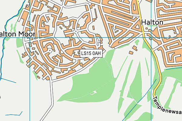 LS15 0AH map - OS VectorMap District (Ordnance Survey)