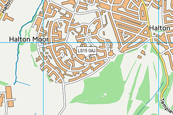 LS15 0AJ map - OS VectorMap District (Ordnance Survey)