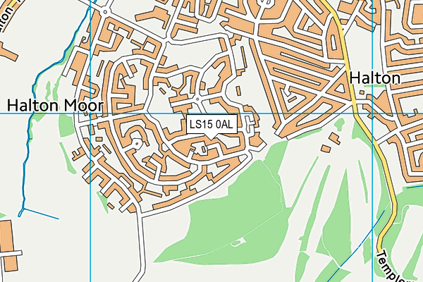 LS15 0AL map - OS VectorMap District (Ordnance Survey)