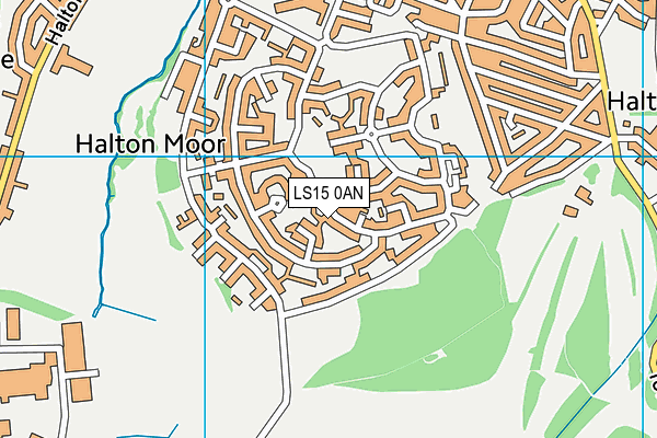 LS15 0AN map - OS VectorMap District (Ordnance Survey)