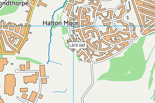 LS15 0AT map - OS VectorMap District (Ordnance Survey)