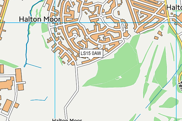 LS15 0AW map - OS VectorMap District (Ordnance Survey)