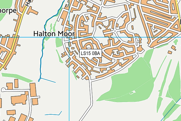 LS15 0BA map - OS VectorMap District (Ordnance Survey)