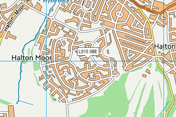 LS15 0BE map - OS VectorMap District (Ordnance Survey)