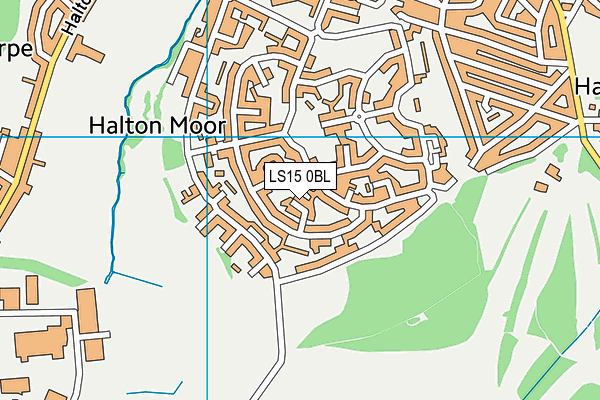 LS15 0BL map - OS VectorMap District (Ordnance Survey)