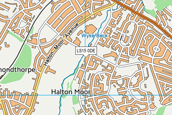 LS15 0DE map - OS VectorMap District (Ordnance Survey)