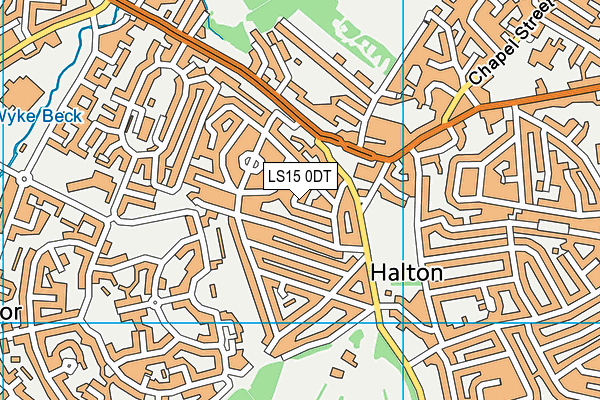 LS15 0DT map - OS VectorMap District (Ordnance Survey)
