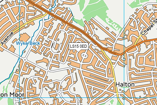 LS15 0ED map - OS VectorMap District (Ordnance Survey)