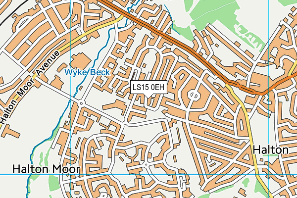 LS15 0EH map - OS VectorMap District (Ordnance Survey)