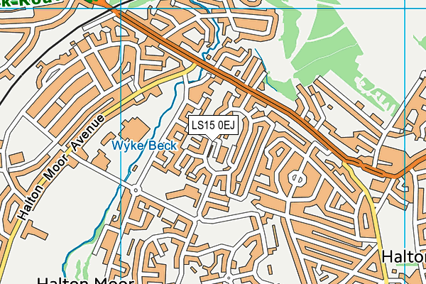 LS15 0EJ map - OS VectorMap District (Ordnance Survey)