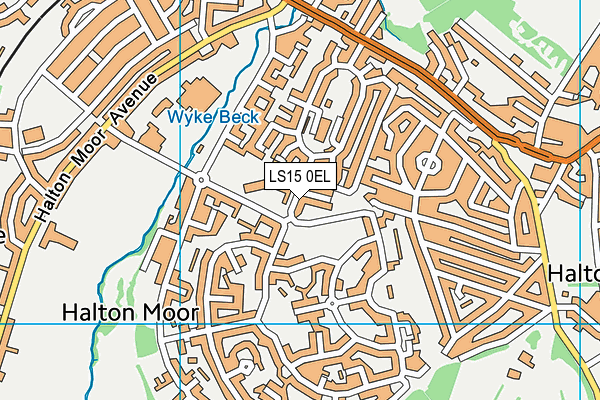 LS15 0EL map - OS VectorMap District (Ordnance Survey)