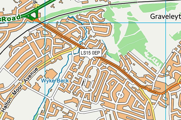 LS15 0EP map - OS VectorMap District (Ordnance Survey)