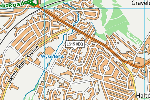 LS15 0EQ map - OS VectorMap District (Ordnance Survey)