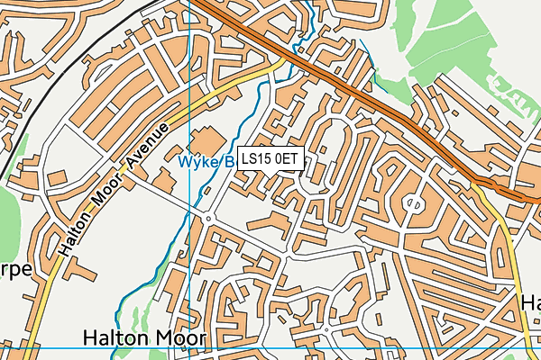 LS15 0ET map - OS VectorMap District (Ordnance Survey)