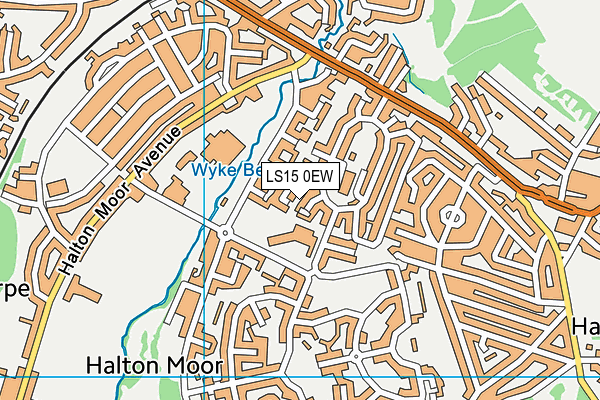 LS15 0EW map - OS VectorMap District (Ordnance Survey)