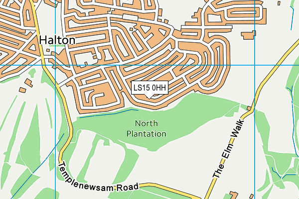 LS15 0HH map - OS VectorMap District (Ordnance Survey)