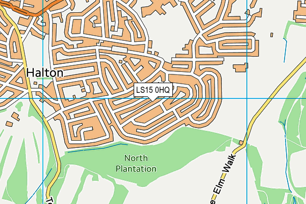 LS15 0HQ map - OS VectorMap District (Ordnance Survey)