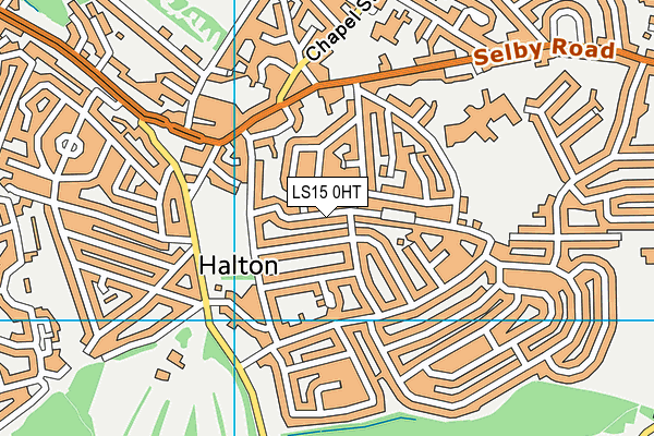 LS15 0HT map - OS VectorMap District (Ordnance Survey)