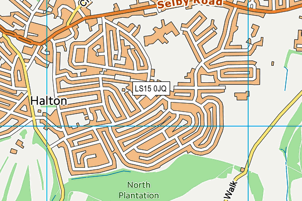 LS15 0JQ map - OS VectorMap District (Ordnance Survey)