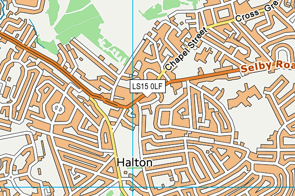 Energie Fitness (Leeds Halton) (Closed) map (LS15 0LF) - OS VectorMap District (Ordnance Survey)