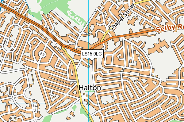 LS15 0LG map - OS VectorMap District (Ordnance Survey)
