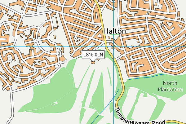LS15 0LN map - OS VectorMap District (Ordnance Survey)